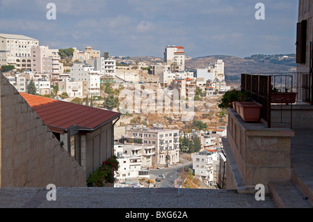 A view of modern Bethlehem on the West Bank. Stock Photo