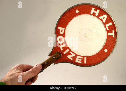 Police Signalling Disc police, traffic police, signalling disc, inscription