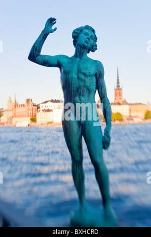 Song statue, Stadshuset, Stockholm, Sweden Stock Photo