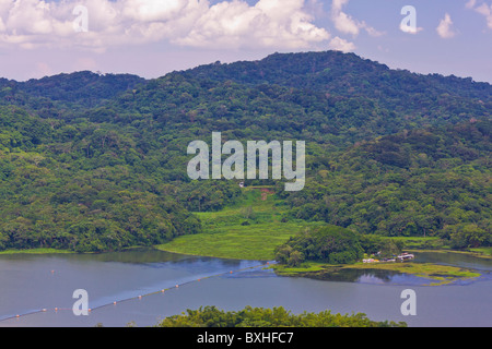 GAMBOA, PANAMA - river and rain forest along Panama Canal zone. Stock Photo