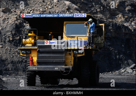 INDIA Jharkand Dhanbad Jharia , opencast hard coal mining of BCCL Ltd ...