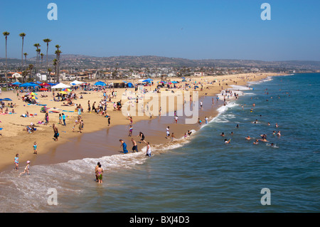 Newport Beach, California Balboa peninsula beach, Newport Beach, California, USA (June 2010) Stock Photo