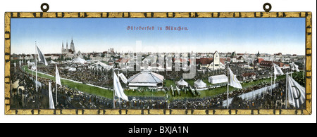 geography / travel, Germany, Munich, oktoberfest, Munich beer festival, 1913, Additional-Rights-Clearences-Not Available Stock Photo