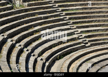 Roman amphitheatre, Fiesole, near Florence, Tuscany, Italy, Europe Stock Photo