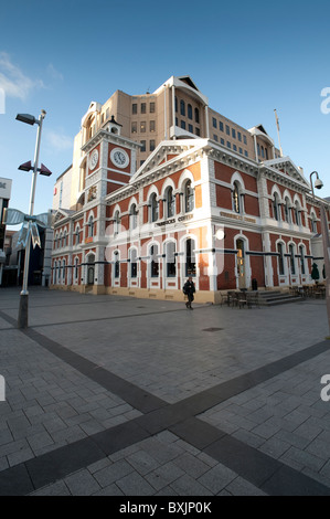 Cathedral Square, Christchurch, New Zealand Stock Photo