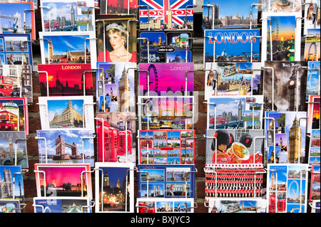 Picture postcards of famous tourist sites in London, England, UK Stock Photo