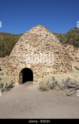 Death Valley National Park's Wildrose Canyon Charcoal Kilns are considered to be the best surviving examples of such kilns. Stock Photo