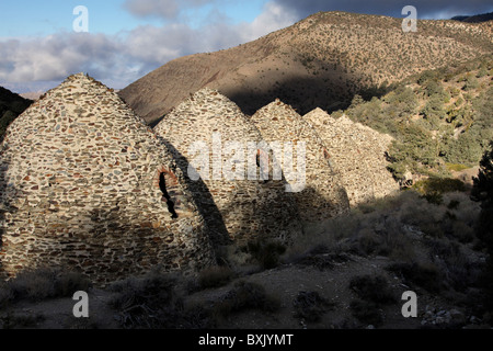 Death Valley National Park's Wildrose Canyon Charcoal Kilns are considered to be the best surviving examples of such kilns. Stock Photo