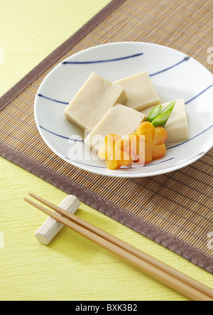 Koya dofu, freeze dried tofu Stock Photo