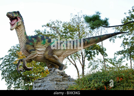 Replica Tyrannosaurus rex at Goseong Dinosaur Museum, South Korea Stock Photo