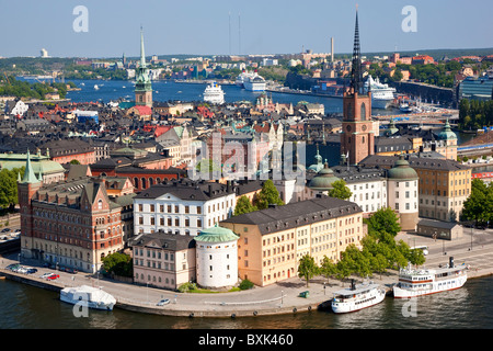 View over Gamla Stan, Stockholm, Sweden Stock Photo