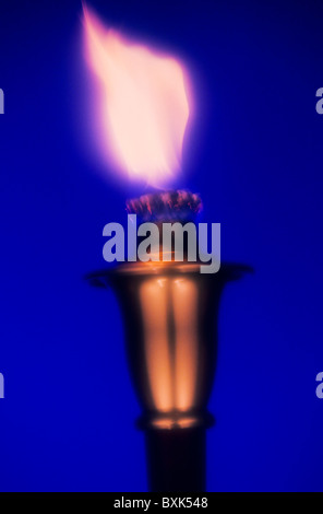 Ceremonial Olympic style torch. Stock Photo