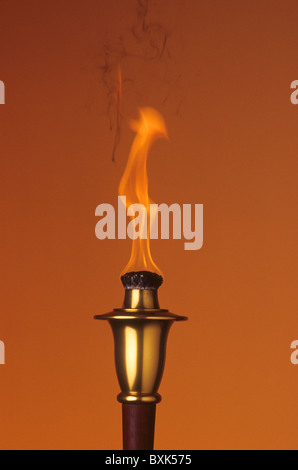 Ceremonial Olympic style torch. Stock Photo