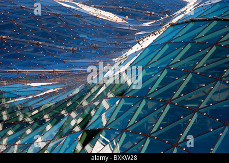 Glass roof abstract modern architecture Stock Photo