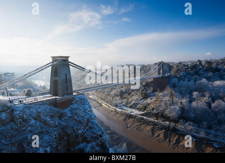 Clifton Suspension Bridge, Winter. Bristol. England. UK. Stock Photo