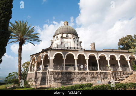 Israel. Mount of Beatitudes Church. Stock Photo