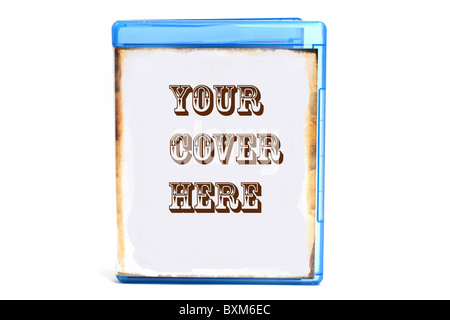 blue DVD case Stock Photo