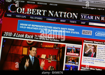 The Colbert Report on Comedy Central Stock Photo