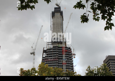 Shard London Bridge designed by Renzo Piano, being built at Southwark, London  Bridge Quarter, England, United Kingdom Stock Photo