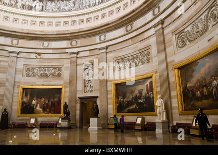 Interior of the United States Congress, Washington DC Stock Photo