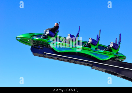 Scary ride on Stratosphere Hotel Casino on Las Vegas Blvd Stock Photo