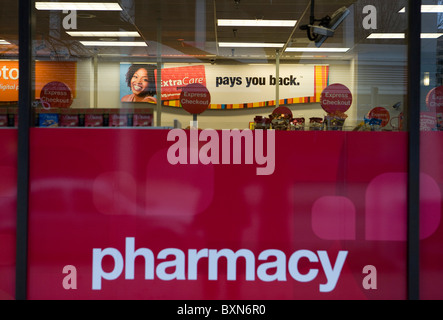 A CVS Pharmacy store.  Stock Photo