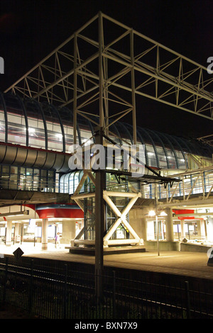 Amsterdam Sloterdijk train station at night Stock Photo