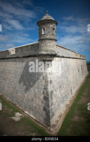 Fuerte de San Miguel or Fort St Michael in Campeche state, Mexico, June 21, 2009. Stock Photo