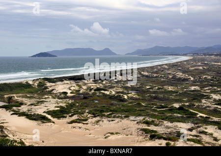 Dunes at Joaquina beach, Florianopolis, Santa Catarina, Brazil Stock Photo