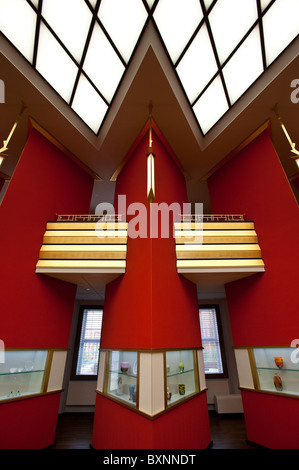 The art deco interior gallery space of the Grassi Museum, Leipzig, Saxony, Germany, Europe Stock Photo