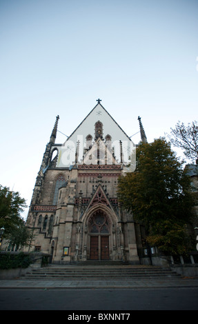 Thomaskirche, or St. Thomas Church, in Leipzig, Saxony, Germany, Europe Stock Photo