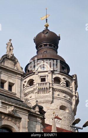 Neues Rathaus, or New City Hall, built in 1905 in Leipzig, Saxony, Germany, Europe Stock Photo