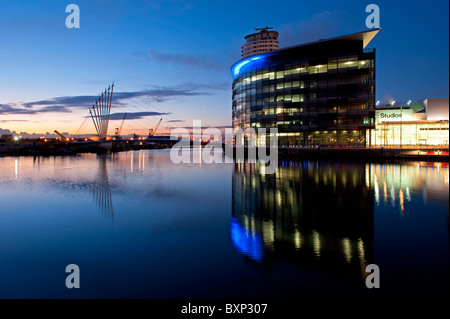 The Media Centre Salford Quays Manchester Stock Photo