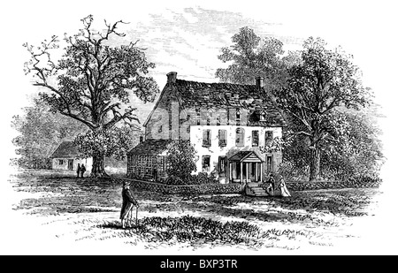 American Revolutionary general Daniel Morgan (his house in New York shown here) was captured in the attack on Quebec. Stock Photo
