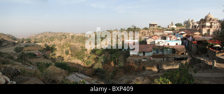 Ancient Jain temple inside the walls of Kumbhalgarh Fort in Rajasthan, India, Asia  Stock Photo