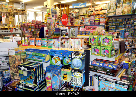 Independent Toy Shop display of merchandise Stock Photo