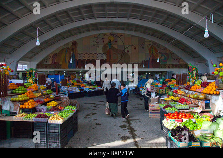 Food Market or Shuka in Vanadzor Armenia Stock Photo