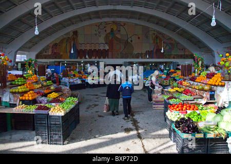 Food Market or Shuka in Vanadzor Armenia Stock Photo