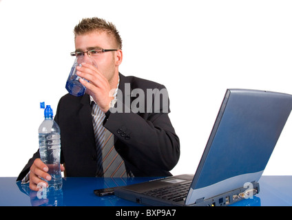 An elegant man in his daily work in the office Stock Photo