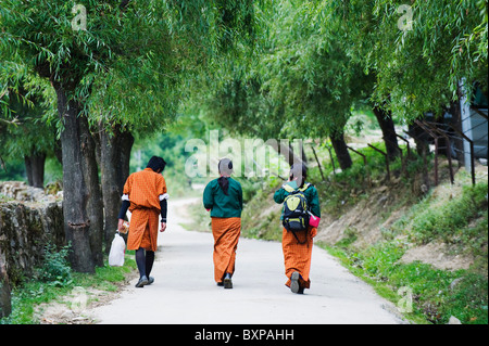 Jakar, Bumthang, Chokor Valley, Bhutan, Asia Stock Photo