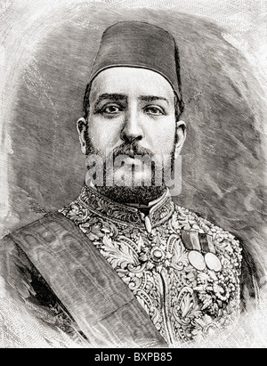 Muhammed Tewfik Pasha, aka Tawfiq of Egypt, 1852 -1892. Khedive of Egypt and Sudan Stock Photo