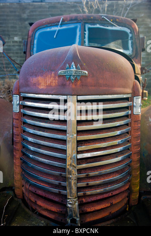 Old 1947 International Dump Truck Stock Photo