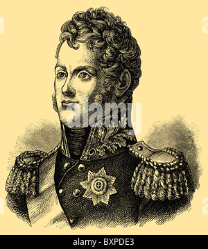 Alexander I of Russia (1777 – 1825), Alexander the Blessed, Emperor of Russia Stock Photo