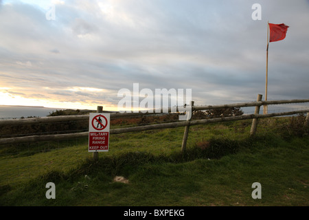 British Military firing range Stock Photo