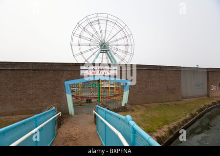 Skegness, Lincolnshire, UK.Skegness, Lincolnshire, UK. An entrance to the Pleasure Beach in Skegness. Stock Photo