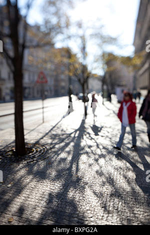 Streetscene Prague Czech Republic Stock Photo