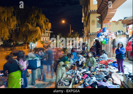 festival period street market, Thimphu (capital city), Bhutan, Asia Stock Photo