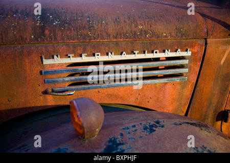 Old 1947 International Dump Truck Stock Photo