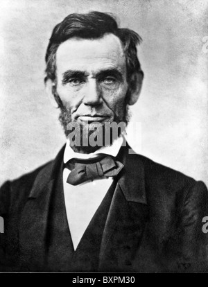 ABRAHAM LINCOLN (1809-1865)  16th President of the USA photographed on 8 November 1863 by Alexander Gardner Stock Photo