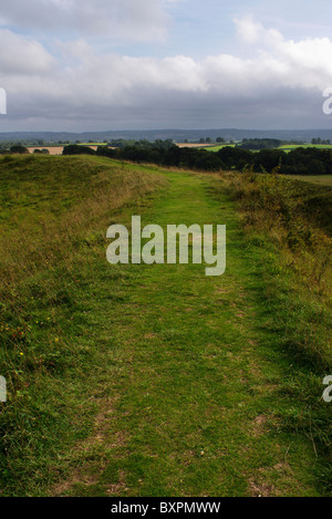 Badbury Rings, an Iron Age hill fort in east Dorset, built about 2200 ...